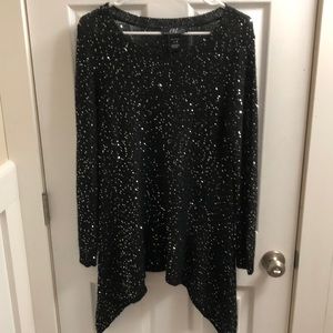 Medium black sequins sweater type shirt